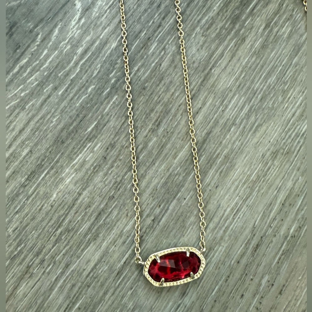 Kendra Scott Berry Elisa & Logo Necklace